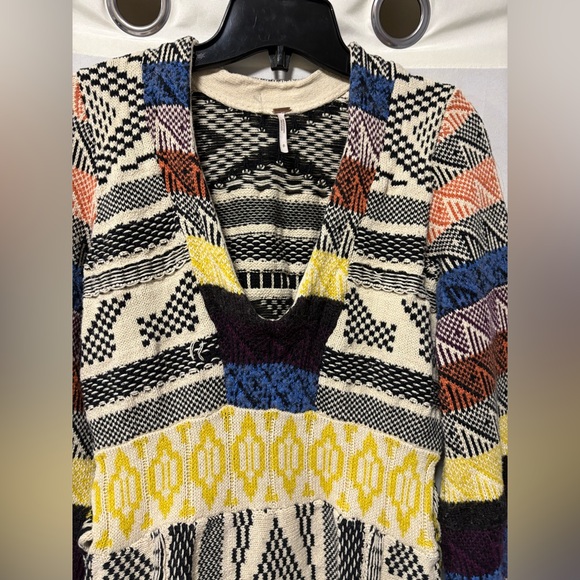 Free People Knit Patchwork Dress Size Small - Picture 6 of 9